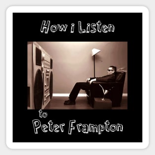 how i listen peter f Sticker